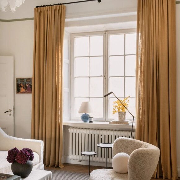 Restoration Hardware Heavyweight Belgian Linen Curtains - Picture 1 of 6